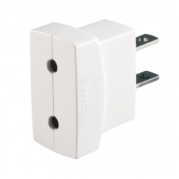 Adattatore con spina 10a 2p (standard americano) e