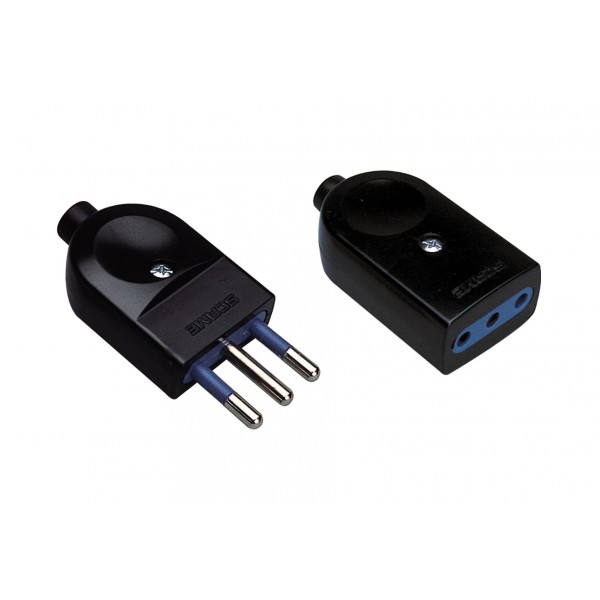 Spina e presa 10a 2p+t (cod. 457.1+464.1), imq - n