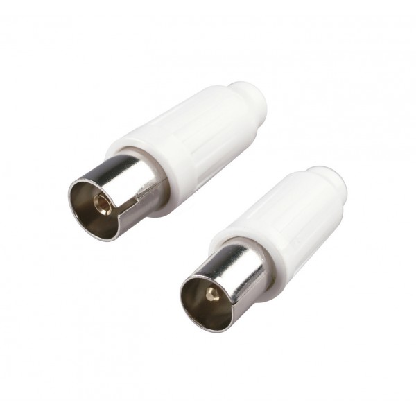 Spina e presa mobile tv con uscita cavo assiale, p