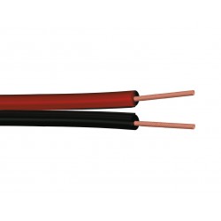 25m piattina divisibile sezione 2x0,75mm² - rosso/