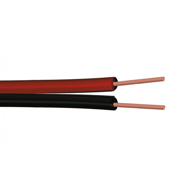 25m piattina divisibile sezione 2x0,75mm² - rosso/