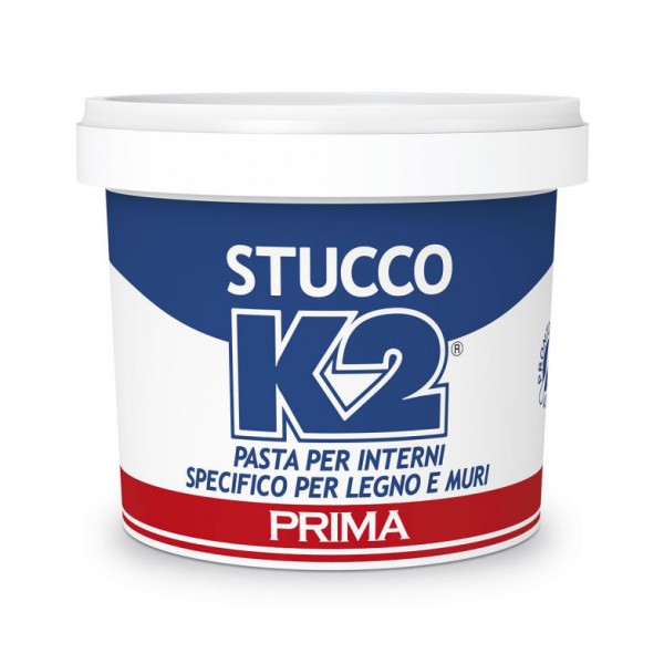 K2 - stucco in pasta 0,5 kg legno / muro bianco