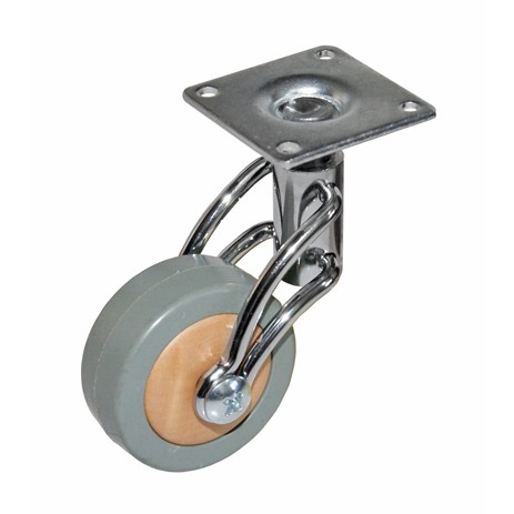 Ruota faggio d50 supp.pias.girev.crom