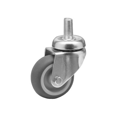 Ruota nylon gom.grigia  d100 supp.accperno 10ma