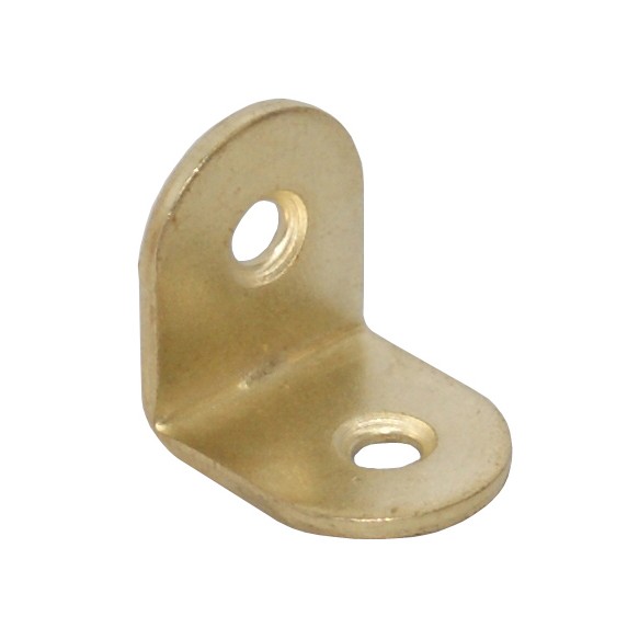 Lastrina piegata 17x17x15 mm ottonato