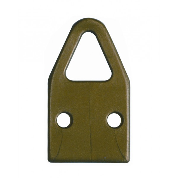 Attaccaglie n.2 plastica bronzate